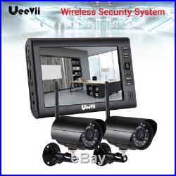 Wireless Security IP Camera System 7 Monitor Screen HD CCTV Outdoor IR Motion