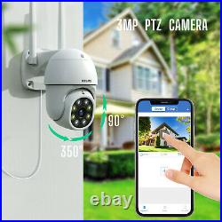 Wireless Security WiFi Camera System 3MP 8CH Outdoor NVR CCTV IR Cam NightVision