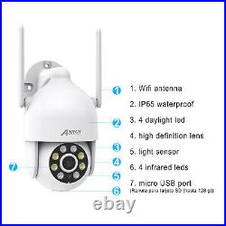 Wireless Security WiFi Camera System Outdoor CCTV 2K HD 12''Monitor With 1TB HDD