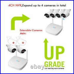 Wireless Wifi 4CH 1080N AHD 960P CCTV Camera Security System Set IR Night Vision