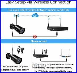 XVIM 1080P 3MP Wireless WiFi Security Camera System CCTV NVR With Hard Drive 1TB