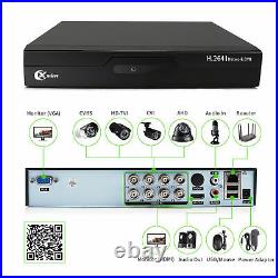 XVIM 1080P 4/8CH Outdoor Night Vision CCTV Security Camera System HDMI HDTVI DVR