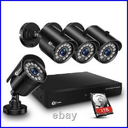 XVIM 1080P 8/4CH HDMI DVR CCTV Outdoor Security Camera System Night Vision Wired