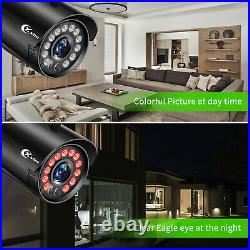 XVIM 1080P 8CH Night Owl Security Camera System 1TB Closed Security System CCTV
