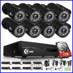 XVIM 1080P H265+ Security Camera System Outdoor CCTV 8/4CH DVR Night Vision