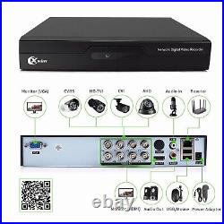 XVIM 1080P HD 8CH Wired CCTV Security Camera System AHD DVR 1TB IR Night Version