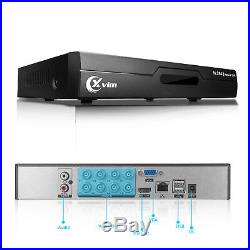XVIM 1080P HDMI 5in1 HD-TVI 8CH DVR 720P Outdoor CCTV Security Camera System 1TB
