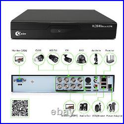 XVIM 1080P HDMI 8CH CCTV DVR 2000TVL Outdoor IR Night Security Camera System 1TB