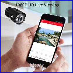 XVIM 1080P HDMI 8CH CCTV DVR 2000TVL Outdoor IR Night Security Camera System 1TB