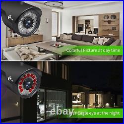 XVIM 1080P Lite Outdoor Home Security Camera System 8CH DVR CCTV IR Night Vision