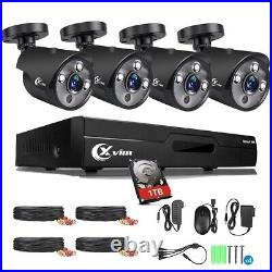 XVIM 1080P Outdoor Security Camera System CCTV 5MP 8CH DVR System 1TB Hard Drive