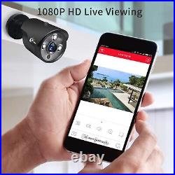 XVIM 1080P Outdoor Security Camera System CCTV 5MP 8CH DVR System 1TB Hard Drive