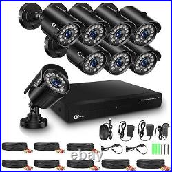XVIM 1080P Outdoor Wired Security Camera System 8CH DVR Cctv Camera Night Vision