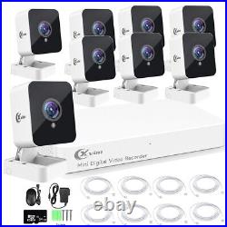 XVIM 1080P POE Security Camera System 8CH DVR Outdoor Camera CCTV System IP Cam