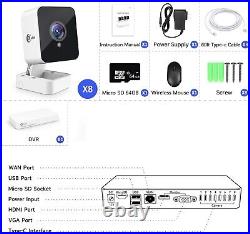 XVIM 1080P POE Security Camera System 8CH DVR Outdoor Camera CCTV System IP Cam