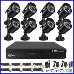 XVIM 1080P Security Camera System 8CH 5MP DVR CCTV Camera Outdoor Night Vision