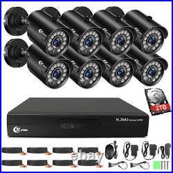 XVIM 1080P Security Camera System Wired Outdoor Waterproof Night Vision CCTV Set