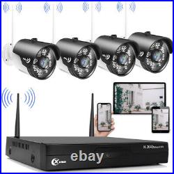 XVIM 1080P Wireless Security Camera System 4Pcs Outdoor WiFi Surveillance Camera