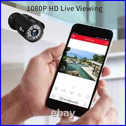 XVIM 4/8CH 1080P Outdoor Security Camera System CCTV HDMI DVR IR Night Vision