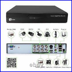 XVIM 8CH DVR 1080P Outdoor Wired Security Camera System CCTV 1TB HD Night Vision