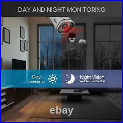 XVIM 8CH Security Camera System 4PCS 1080P Outdoor Night Vision CCTV DVR 1TB HDD