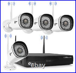 XVIM Wireless Outdoor Security Cameras System NVR 1080P WIFI CCTV Night Vision
