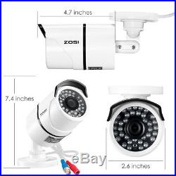 ZOSI 1080P CCTV Security Camera System HDMI 4CH 8CH DVR 2MP Outdoor Home Kit 2TB