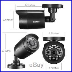 ZOSI 1080P HDMI HD 8CH DVR 720p Outdoor CCTV Home Security Camera System 1TB US