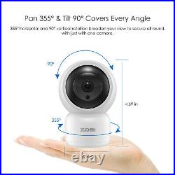 ZOSI 1080P Wireless WiFi Security Camera Baby Monitor 4 Cameras Video Audio
