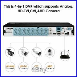ZOSI 16 Channel 720P DVR HD with Hard Drive for CCTV Camera Security System 2TB