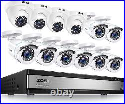 ZOSI 16 Channel Lite DVR 1080P Security Home Camera System CCTV Outdoor 90° View