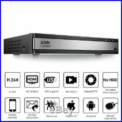 ZOSI 16CH 1080N DVR Outdoor IR Night Vision Outdoor Camera CCTV Security System