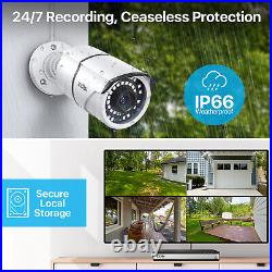 ZOSI 16CH 4K NVR 5MP POE Security Camera System CCTV 4TB IP Surveillance Outdoor