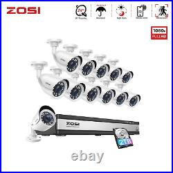 ZOSI 16CH 5MP Security CCTV Camera System Outdoor 24/7View playback Night Vision