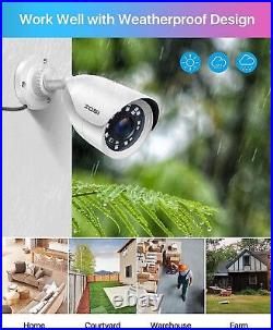 ZOSI 16CH 5MP Security CCTV Camera System Outdoor 24/7View playback Night Vision