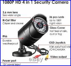 ZOSI 16CH Channel 1080p HDMI Surveillance CCTV DVR Security Camera System 2TB