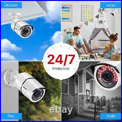 ZOSI 16CH H. 265+1080P Home Security Camera System 5MP Lite DVR Instant Alert IR