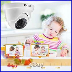 ZOSI 16Channel HDMI DVR CCTV 720p Security Cameras System Outdoor Camera 2TB HDD