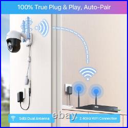 ZOSI 2K 3MP Wireless Security IP CCTV Camera System 1TB Audio WiFi AI Detection