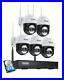 ZOSI 2K 8CH PTZ Wireless Security WiFi Camera System Outdoor AI CCTV Color Night