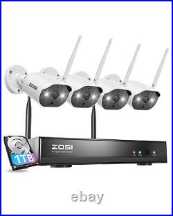 ZOSI 3MP HD Home Wireless Security Camera System 2K 8CH 2TB NVR Outdoor IR CCTV