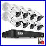 ZOSI 4/8CH1080P DVR Night Vision Outdoor CCTV Security Camera System 0-2TB HDD