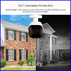 ZOSI 4 Pack 1080p Wireless Security IP Camera System HD 2MP Outdoor WiFi Camera