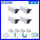 ZOSI 4 Pack 4K Security PoE IP Add-on Camera Wi-Fi Human Detection IP66 Outdoor