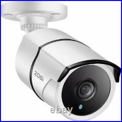 ZOSI 4 Pcs 4K Extreme Security Camera 8.0MP Waterproof Bullet CCTV Camera system