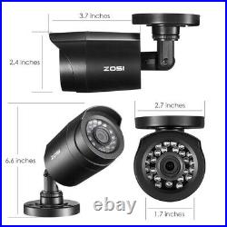 ZOSI 4CH 720p DVR Outdoor Home Surveillance CCTV Bullet Security Camera System