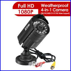 ZOSI 4IN1 1080P HDMI IR Night Vision Outdoor Home Camera SETSystem Security CCTV