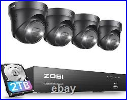 ZOSI 4K 8CH NVR 8MP PoE IP Security Camera System 2TB Audio AI Smart Detect CCTV
