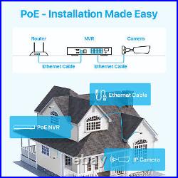 ZOSI 4K 8CH PoE Security 8MP IP Camera CCTV System 2TB Outdoor AI Smart Alarm