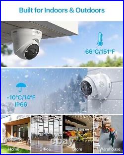 ZOSI 4K Spotlight POE CCTV Security 8MP IP Camera System 8CH NVR Audio Mic PIR